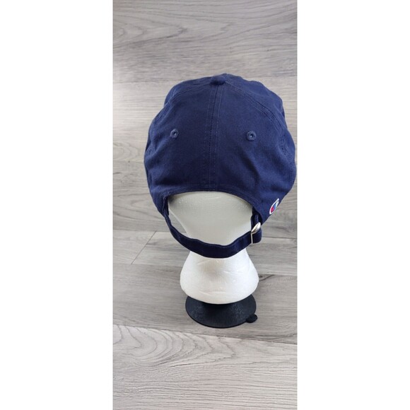 Champion Logo Hat Cap Strap Back Baseball Dad Cap Navy Blue Be Your Own Champion - Picture 5 of 9